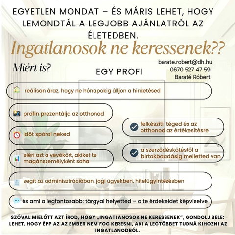 Eladó téglalakás, Debrecenben 50 M Ft, 2 szobás