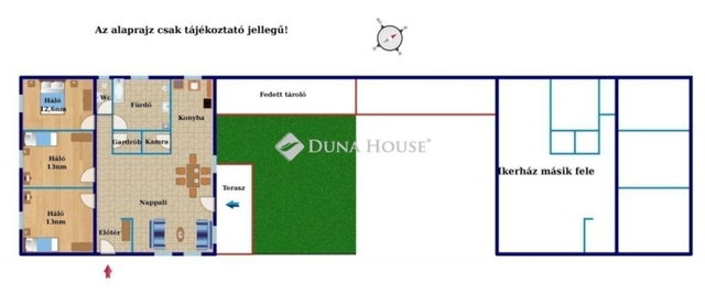 Eladó ikerház, Inárcson 89 M Ft, 4 szobás / költözzbe.hu