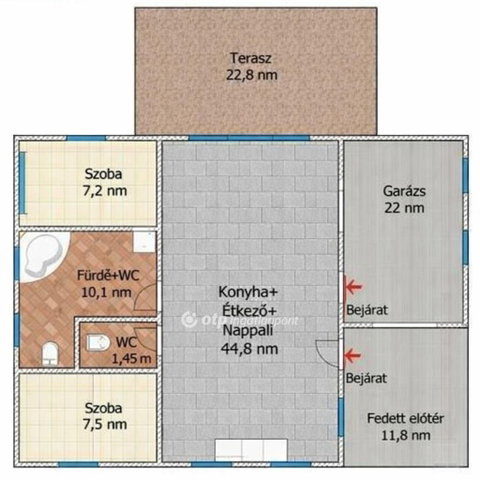 Eladó családi ház, Szigetszentmiklóson 74.9 M Ft, 1+2 szobás