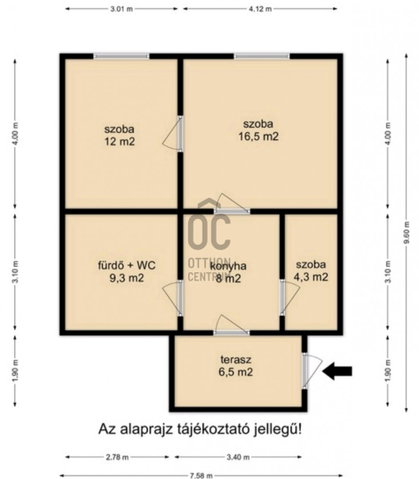 Eladó családi ház, Nagykanizsán 45.99 M Ft, 3 szobás