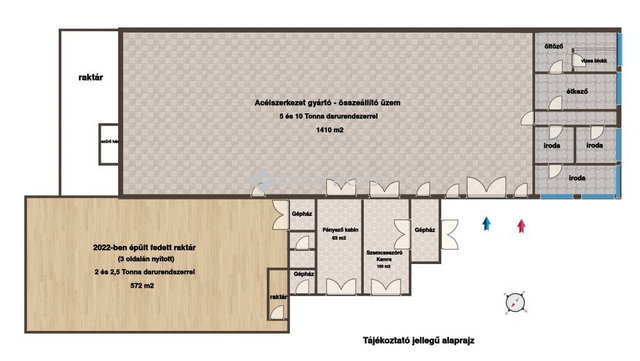 Kiadó ipari ingatlan, Veresegyházon 5605 E Ft / hó