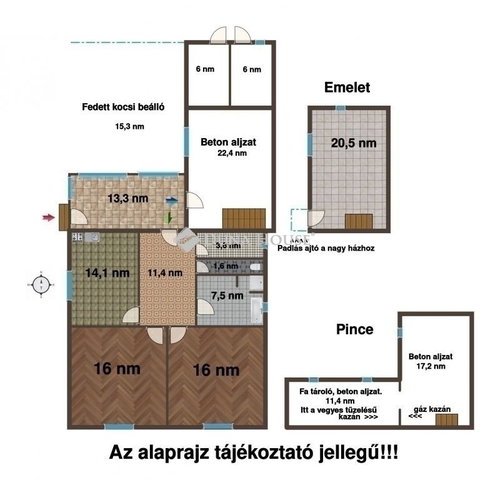Eladó családi ház, Monoron 69.9 M Ft, 3 szobás