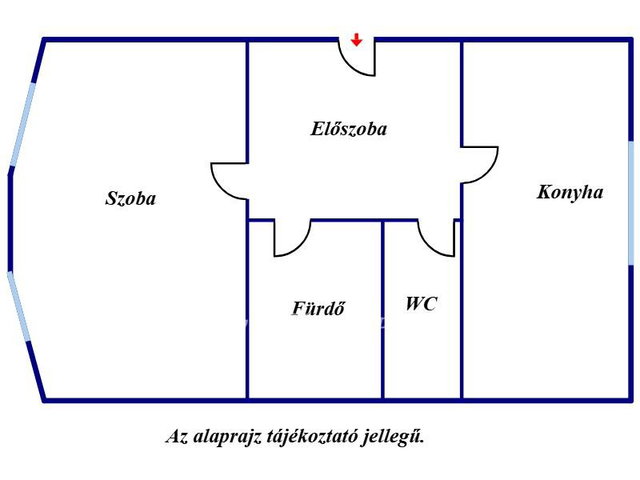 Eladó panellakás, Szolnokon 32 M Ft, 1 szobás