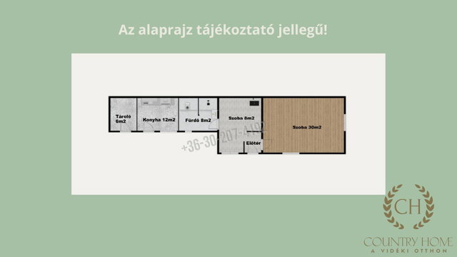 Eladó mezogazdasagi ingatlan, Sándorfalván 25.5 M Ft, 2 szobás