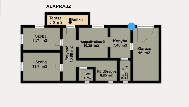 Eladó családi ház, Felsővadászon 12 M Ft, 2 szobás