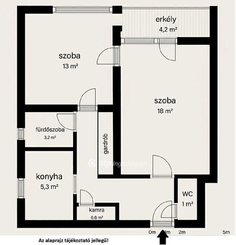 Eladó téglalakás, Budapesten, XX. kerületben 53.9 M Ft, 2 szobás