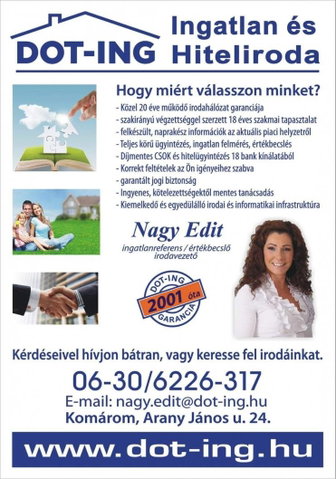 Eladó téglalakás, Komáromban 87 M Ft, 3 szobás