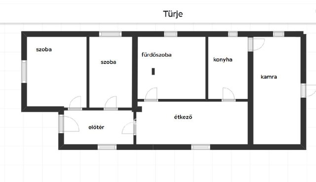 Eladó családi ház, Türjén 25 M Ft, 2 szobás