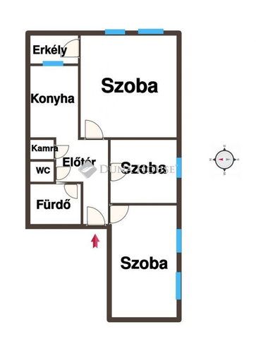 Eladó téglalakás, Kiskunfélegyházán 37.9 M Ft, 2+1 szobás