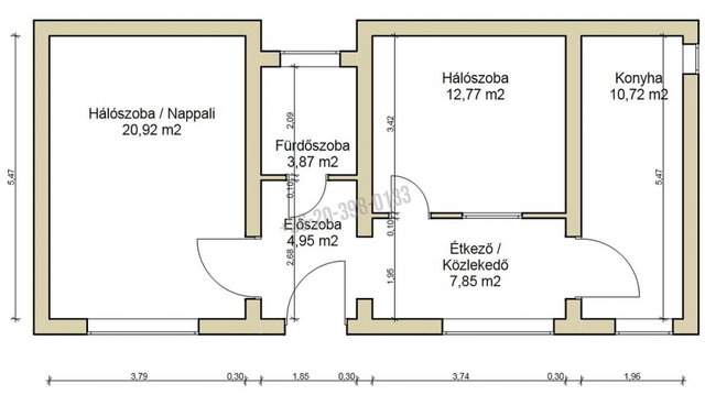 Eladó téglalakás, Budapesten, IX. kerületben, Ferenc körúton