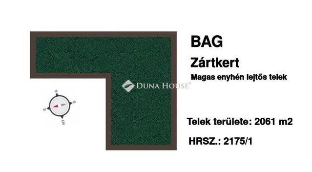 Eladó telek, Bagon, Attila utcában 6.8 M Ft / költözzbe.hu
