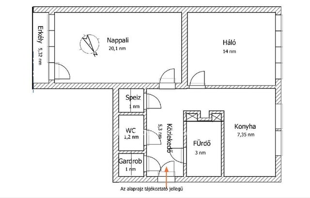 Eladó téglalakás, Szigetszentmiklóson 52 M Ft, 2 szobás