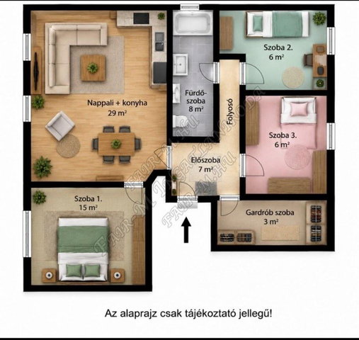 Eladó téglalakás, Hódmezővásárhelyen 62 M Ft, 2+2 szobás