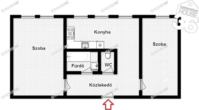 Eladó panellakás, Kecskeméten 42.8 M Ft, 2 szobás