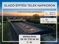 Eladó telek, Napkoron 7.9 M Ft / költözzbe.hu