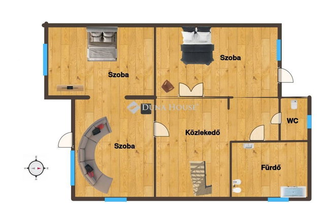 Eladó családi ház, Őrhalmon 72 M Ft, 4 szobás
