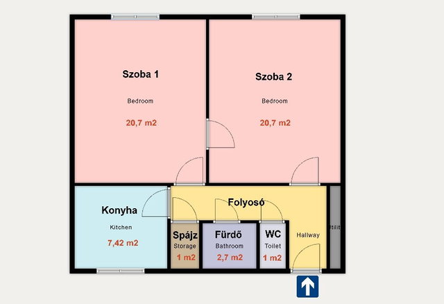 Eladó panellakás, Kiskunhalason 27.5 M Ft, 2 szobás