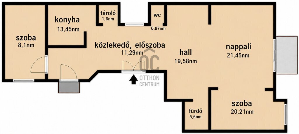 Lakás · 3 hálószoba · 102 m² · 199.900.000 Ft