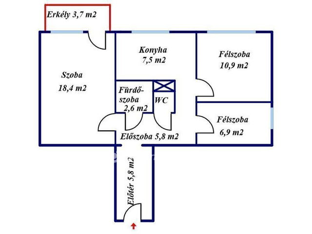 Eladó panellakás, Miskolcon 33.7 M Ft, 1+2 szobás