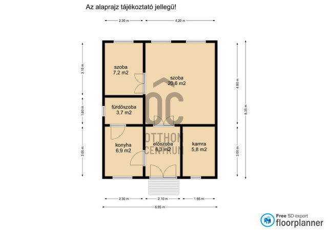 Eladó sorház, Nagykanizsán 36 M Ft, 2 szobás