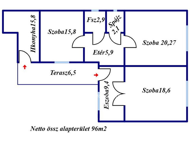 Eladó családi ház, Vajdácskán 21.6 M Ft, 3 szobás