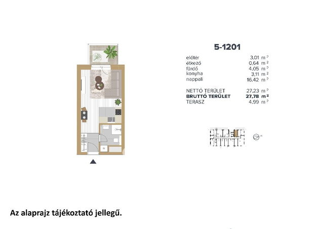 Eladó téglalakás, Budapesten, III. kerületben 61.7 M Ft