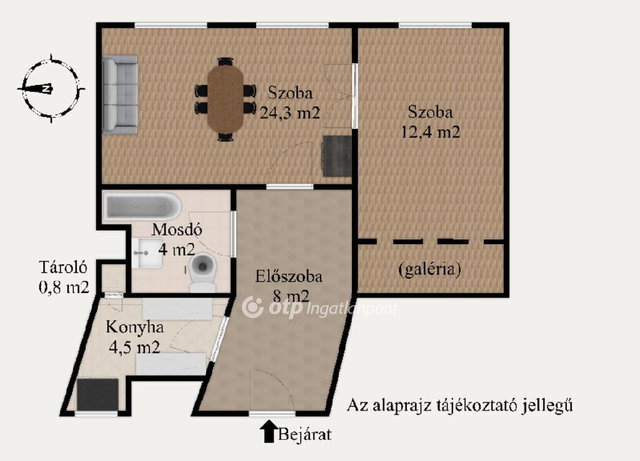 Eladó téglalakás, Budapesten, VIII. kerületben 69.9 M Ft