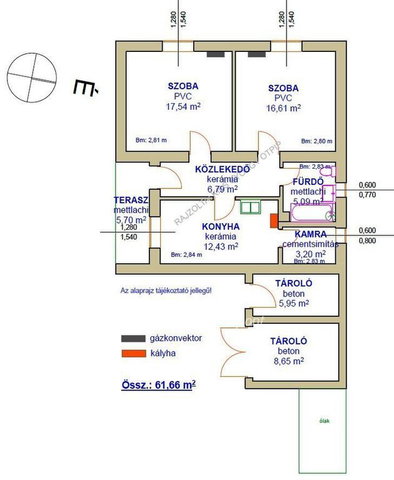 Eladó családi ház, Kunmadarason 9 M Ft, 2 szobás