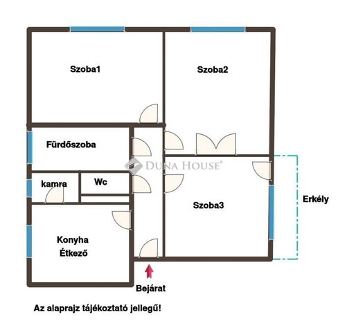 Eladó téglalakás, Baján 45 M Ft, 3 szobás