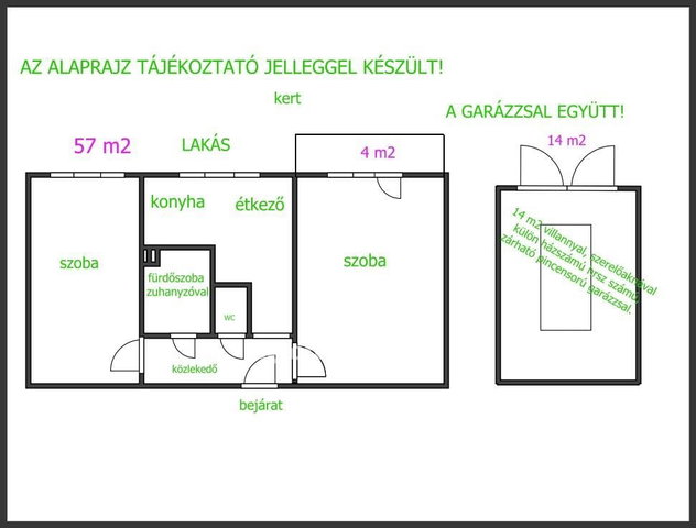 Eladó téglalakás, Hajdúböszörményen 65 M Ft, 2 szobás