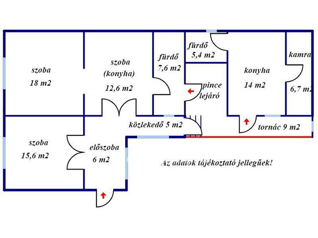 Eladó családi ház, Halmajugrán 17.5 M Ft, 3 szobás
