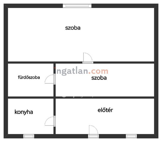 Eladó téglalakás, Újszászon 5.9 M Ft, 1+1 szobás