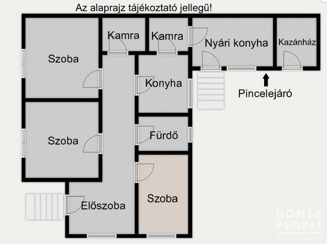 Eladó családi ház, Bakson 13.5 M Ft, 3 szobás