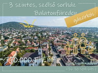 Eladó sorház, Balatonfüreden 115 M Ft, 4 szobás