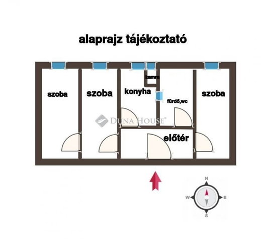Eladó téglalakás, Pécsett 50 M Ft, 3 szobás