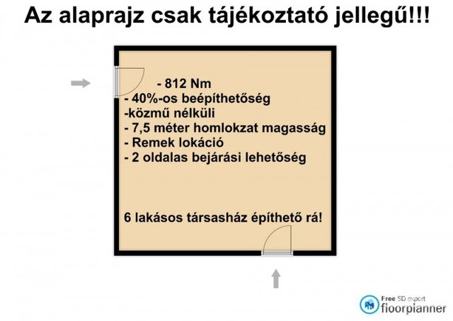 Eladó telek, Hódmezővásárhelyen 49.999 M Ft