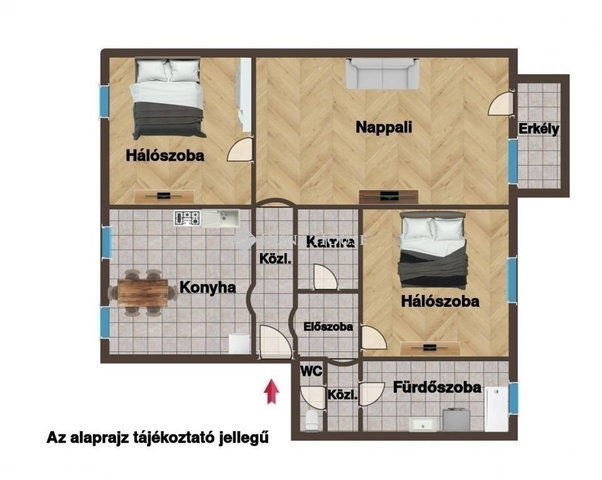 Eladó téglalakás, Almásfüzitőn 58 M Ft, 3 szobás