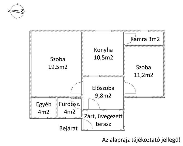 Eladó családi ház, Csabrendeken 22 M Ft, 2 szobás