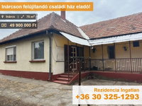 Eladó családi ház, Inárcson 49.9 M Ft, 2 szobás