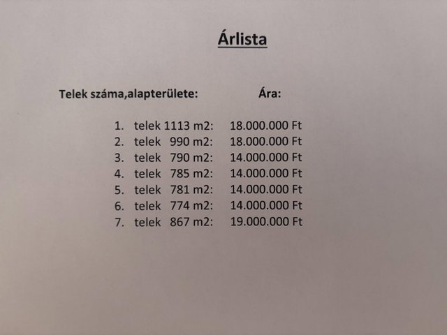 Eladó telek, Halásztelken 14 M Ft / költözzbe.hu