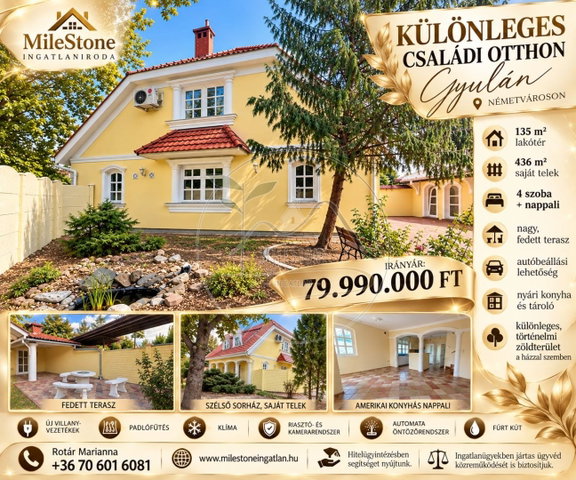 Eladó családi ház, Gyulán 79.99 M Ft, 5 szobás