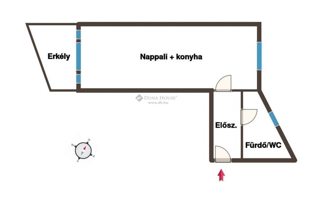 Eladó téglalakás, Kecskeméten 62.5 M Ft, 1+1 szobás