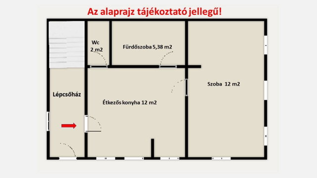 Eladó téglalakás, Szigetszentmiklóson 53.9 M Ft, 1 szobás