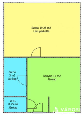 Eladó téglalakás, Salgótarjánban 18 M Ft, 1 szobás