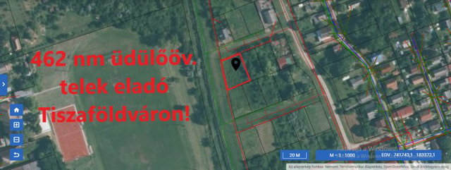 Eladó telek, Tiszaföldváron 1.49 M Ft / költözzbe.hu