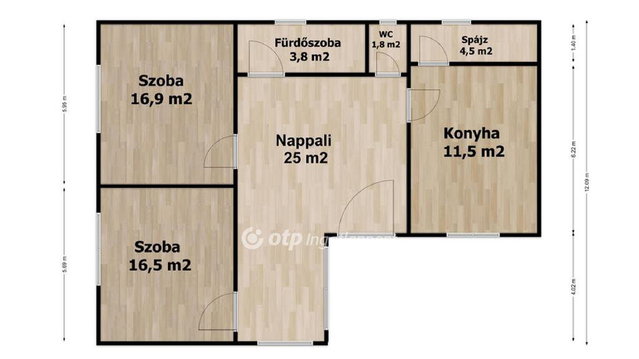 Eladó családi ház, Hajdúszoboszlón 41.9 M Ft, 2 szobás