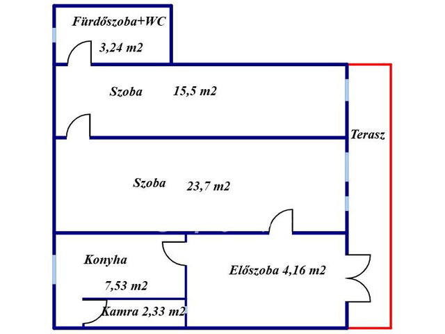 Eladó téglalakás, Abaújszántón 6.6 M Ft, 2 szobás