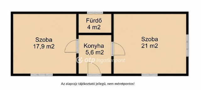 Eladó családi ház, Tégláson 19.9 M Ft, 2 szobás