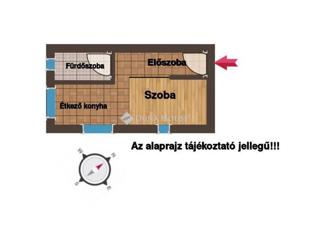 Eladó téglalakás, Egerben 39 M Ft, 1 szobás