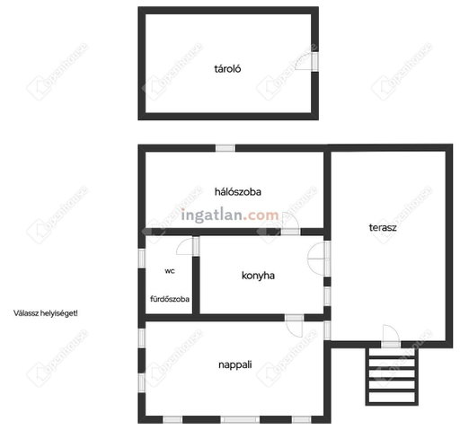 Eladó nyaraló, Balatonberényben 48.5 M Ft, 2 szobás